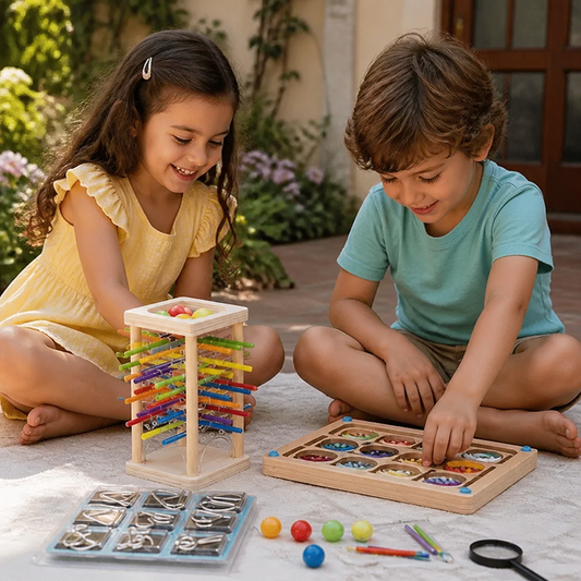 Set de Rompecabezas Montessori de Juego y Desarrollo de 3 Piezas para Niños